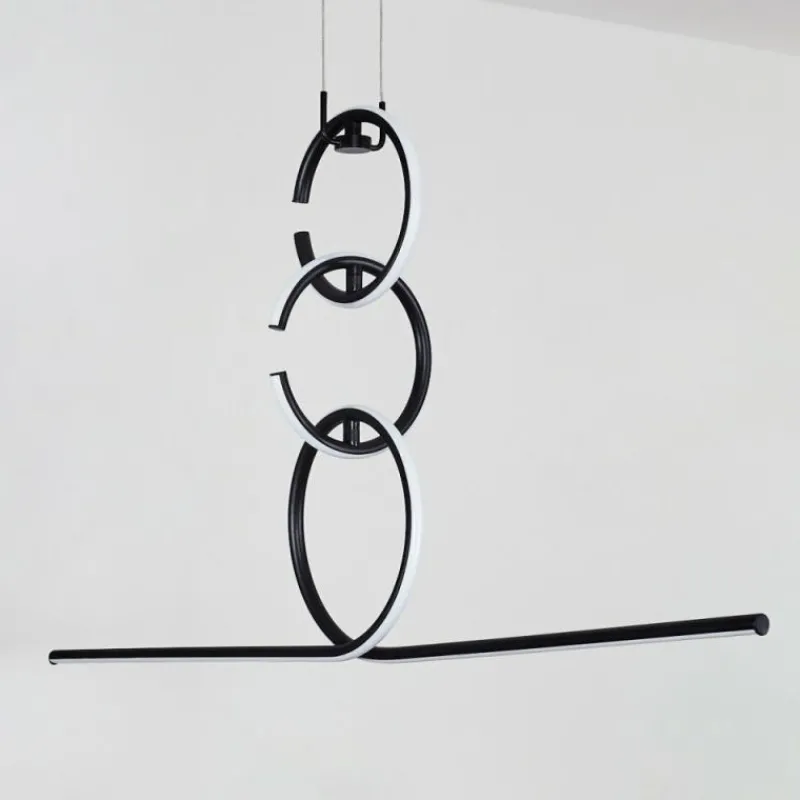 hofstein Suspension Chlak LED Noir, 3 lumières, Télécommandes