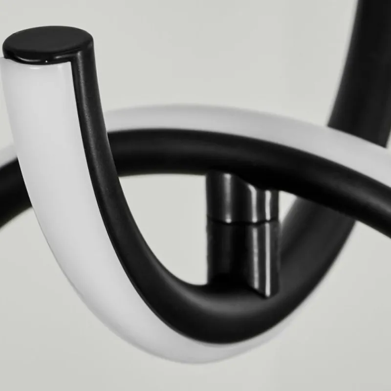 hofstein Suspension Chlak LED Noir, 3 lumières, Télécommandes