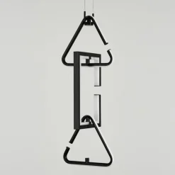 hofstein Suspension Chlak LED Noir, 3 lumières, Télécommandes* Éclairage Led