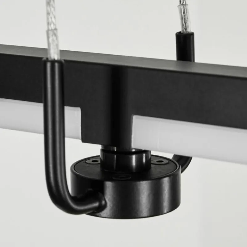 hofstein Suspension Chlak LED Noir, 3 lumières, Télécommandes