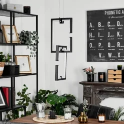 hofstein Suspension Chlak LED Noir, 2 lumières, Télécommandes