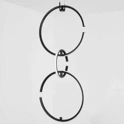 hofstein Suspension Chlak LED Noir, 3 lumières, Télécommandes