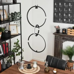 hofstein Suspension Chlak LED Noir, 3 lumières, Télécommandes