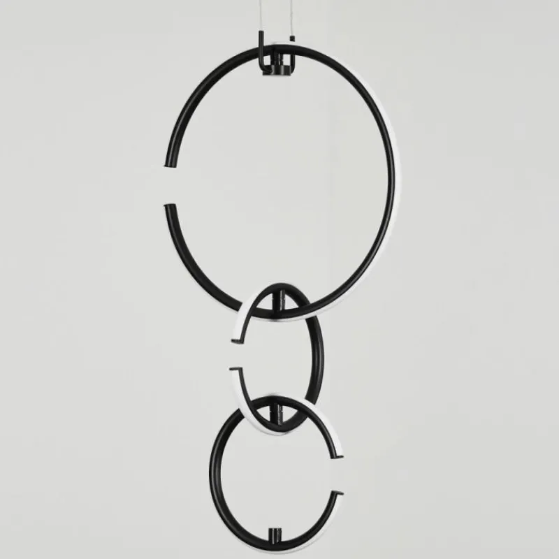 hofstein Suspension Chlak LED Noir, 3 lumières, Télécommandes