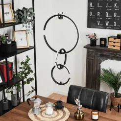 hofstein Suspension Chlak LED Noir, 3 lumières, Télécommandes