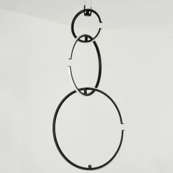 hofstein Suspension Chlak LED Noir, 3 lumières, Télécommandes