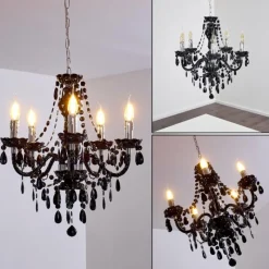 Luminaires Antiques-hofstein Suspension Chrome, 5 lumières