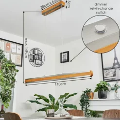 Luminaires Scandinaves-hofstein Suspension Chrop LED Écru, 1 lumière