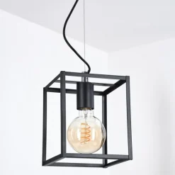 Lampes Vintages & Rétros-hofstein Suspension Chur Noir, 1 lumière