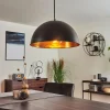 Lampes Dorées-hofstein Suspension Cigliano Noir, 1 lumière