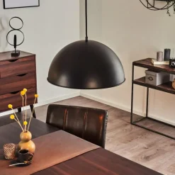 Lampes Dorées-hofstein Suspension Cigliano Noir, 1 lumière