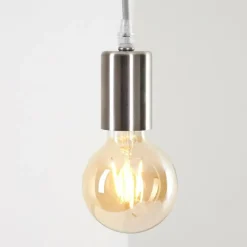 Lampes Vintages & Rétros-hofstein Suspension Cispus Nickel mat, 1 lumière