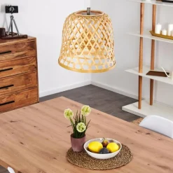 Style Boho-Chic-hofstein Suspension Ciusa Nickel mat, 1 lumière