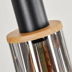 Suspension Verre Fumé-hofstein Suspension Classon Noir, 6 lumières