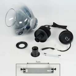 Luminaires Scandinaves-hofstein Suspension Coapilla Noir, 1 lumière