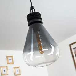 Luminaires Scandinaves-hofstein Suspension Coapilla Noir, 1 lumière