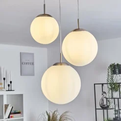 hofstein Suspension Cochuna Nickel mat, 3 lumières