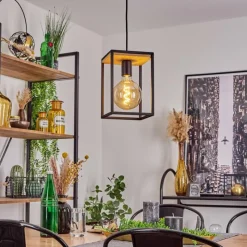 Lampes Industrielles-hofstein Suspension Colebrook Noir, 1 lumière