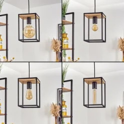 Lampes Industrielles-hofstein Suspension Colebrook Noir, 1 lumière