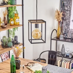 Lampes Industrielles-hofstein Suspension Colebrook Noir, 1 lumière