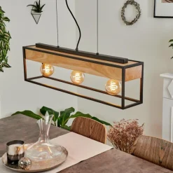 Luminaires Scandinaves-hofstein Suspension Colebrook Noir, 3 lumières