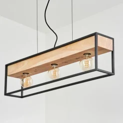 Luminaires Scandinaves-hofstein Suspension Colebrook Noir, 3 lumières
