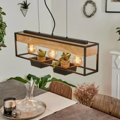 Luminaires Scandinaves-hofstein Suspension Colebrook Noir, 3 lumières