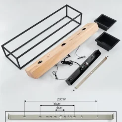 Luminaires Scandinaves-hofstein Suspension Colebrook Noir, 3 lumières