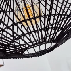 Style Boho-Chic-hofstein Suspension Colimau Noir, 1 lumière