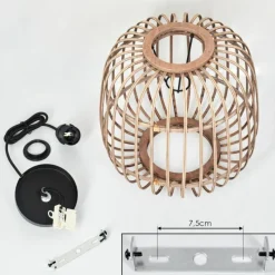 Luminaires Scandinaves-hofstein Suspension Combeima Noir, 1 lumière