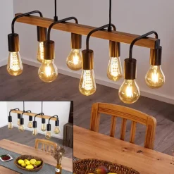 hofstein Suspension Conakry Noir, 8 lumières* Suspensions