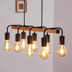 hofstein Suspension Conakry Noir, 8 lumières* Suspensions