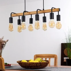 hofstein Suspension Conakry Noir, 8 lumières* Suspensions