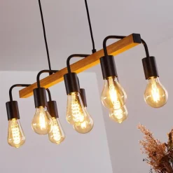 hofstein Suspension Conakry Noir, 8 lumières* Suspensions