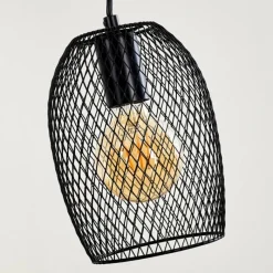 Lampes Vintages & Rétros-hofstein Suspension Conewago Noir, 6 lumières