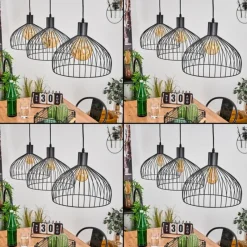 Style Boho-Chic-hofstein Suspension Corcovado Noir, 3 lumières