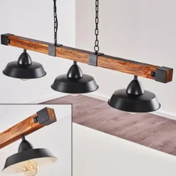 hofstein Suspension Corippo Noir, 3 lumières