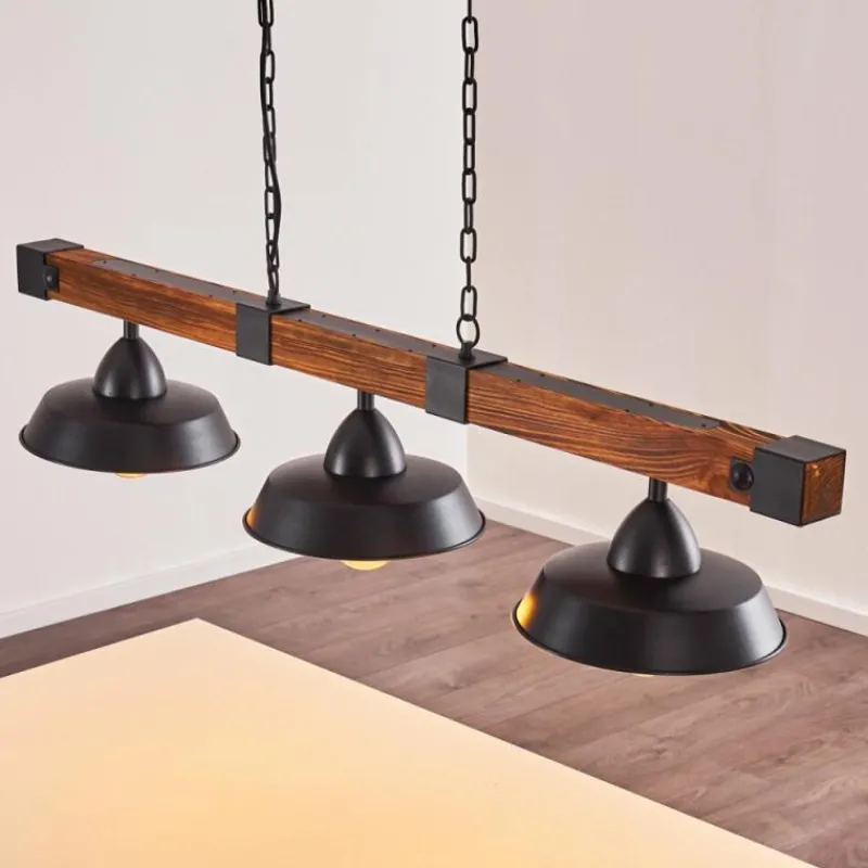 hofstein Suspension Corippo Noir, 3 lumières