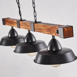 hofstein Suspension Corippo Noir, 3 lumières