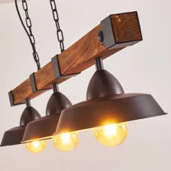 hofstein Suspension Corippo Noir, 3 lumières