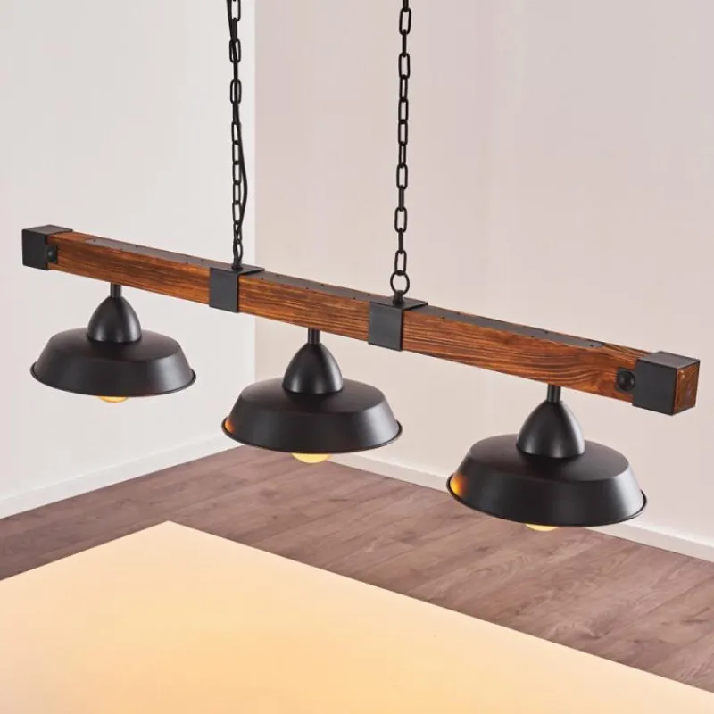 hofstein Suspension Corippo Noir, 3 lumières