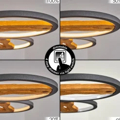 hofstein Suspension Cornol LED Écru, Noir, 1 lumière