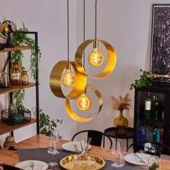 Lampes Vintages & Rétros-hofstein Suspension Couma Gris, Noir, 1 lumière