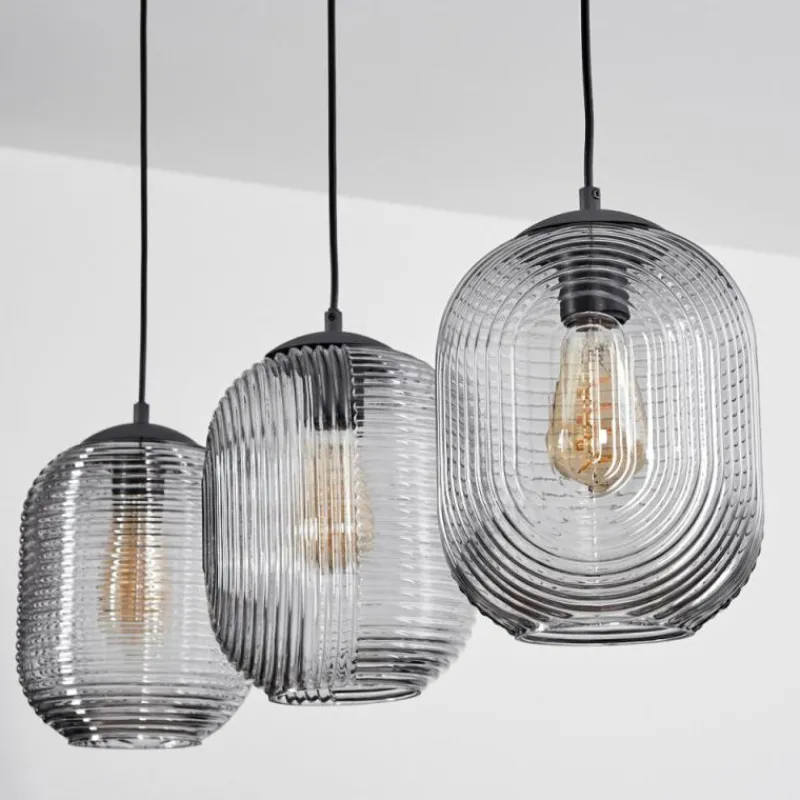 hofstein Suspension Crabinaille Noir, 3 lumières* Suspensions