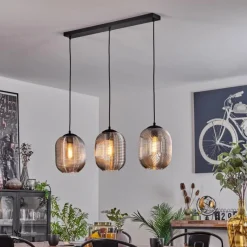 hofstein Suspension Crabinaille Noir, 3 lumières* Suspensions