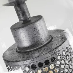 hofstein Suspension Crucible Gris, Noir, 4 lumières