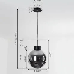 hofstein Suspension Cumuato Noir, 1 lumière