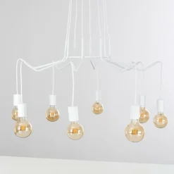 hofstein Suspension Cuyama Blanc, 8 lumières* Suspensions