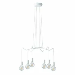 Luce Design Suspension Cuyama Blanc, 6 lumières* Suspensions