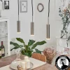 hofstein Suspension Dalheim LED Nickel mat, 3 lumières* Éclairage Led